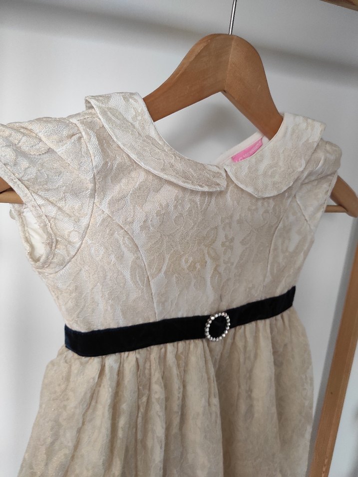 Kemerli Vintage Kız Elbisesi - Görsel 2