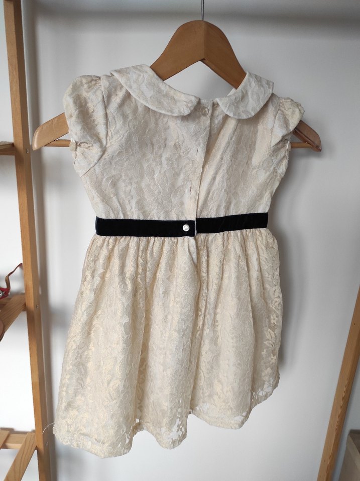Kemerli Vintage Kız Elbisesi - Görsel 4