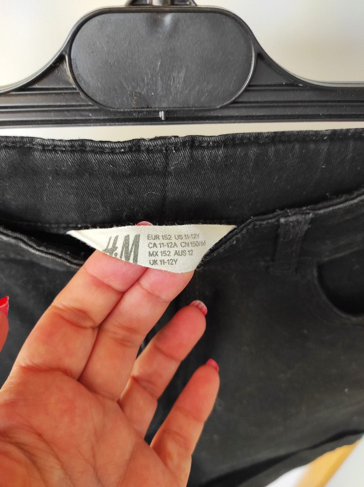 Siyah Jean Şort - Görsel 2