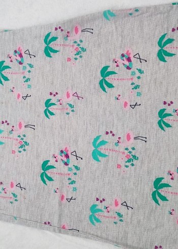LC Waikiki Kız Çocuk Mor Renkli Omuz Fırfırlı Baskılı Straplez Bluz