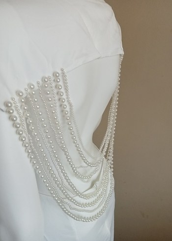 SIRT DEKOLTELİ ELBİSE - Görsel 6