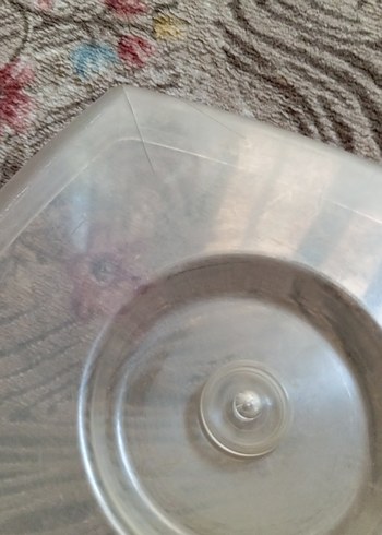 Turuncu Çiçek Desenli Bölmeli Servis Tabağı - Görsel 6