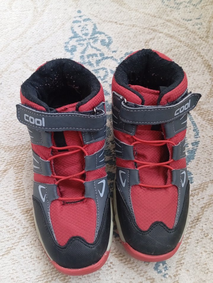 Kırmızı Gri Erkek Çocuk Yılan Desenli Bot - Görsel 2