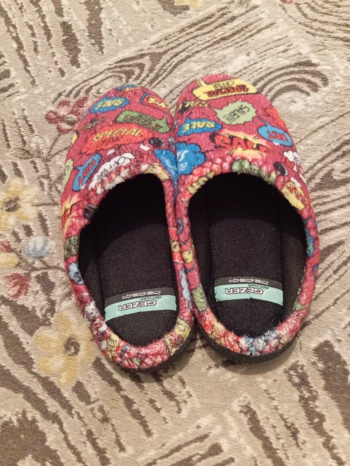 Renkli Pop Art Terlikler - Ev pandufu - Görsel 2