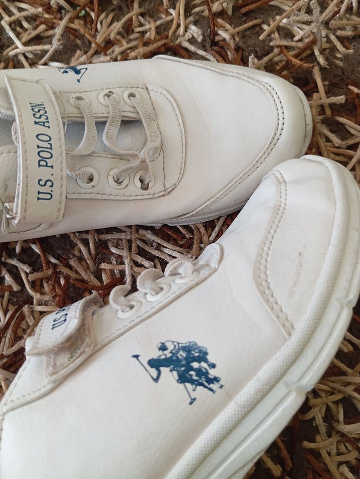 U.S. Polo Assn. Beyaz Erkek Çocuk Spor Ayakkabı - Görsel 3