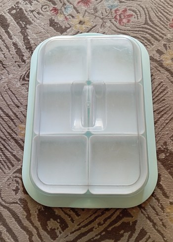 Beyaz Bölmeli Pastel Renkli Saklama Kabı - Görsel 5