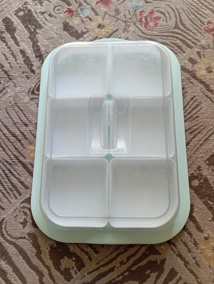 Beyaz Bölmeli Pastel Renkli Saklama Kabı - Görsel 5