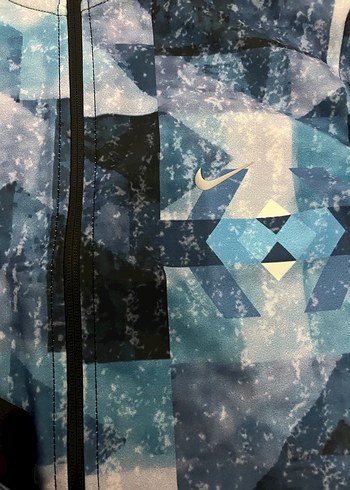 Mavi Bağlama Desenli Fermuarlı Eşofman - Görsel 2