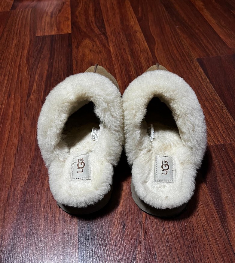 Bej Süet Tüylü Kadın Ev Terliği - Görsel 2