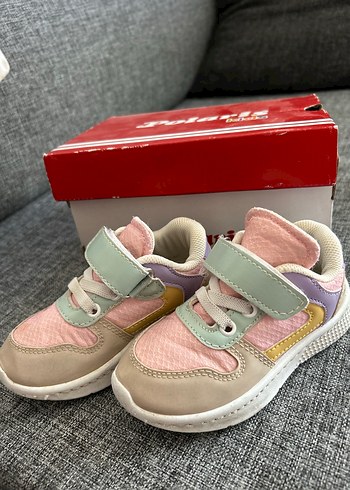 Kız Çocuk Pembe Cırtcırtlı Spor Ayakkabı - Görsel 2