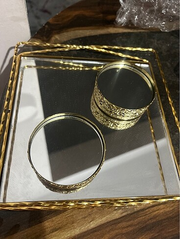 Gold tepsi söz nişan sunum tepsisi - Görsel 3