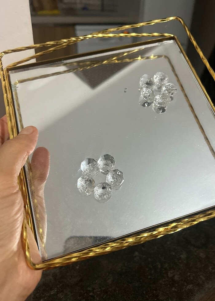 Gold tepsi söz nişan sunum tepsisi - Görsel 4