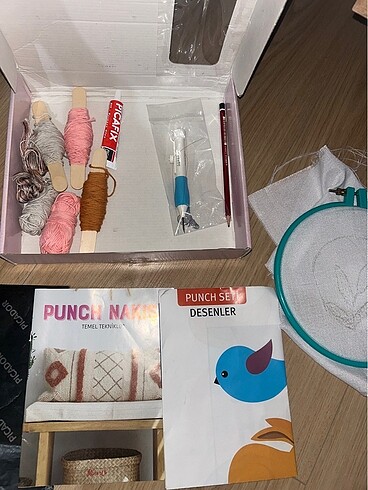 Punch kanaviçe seti panç