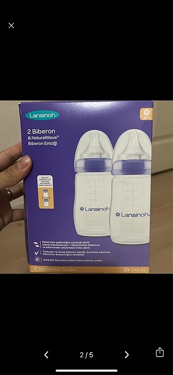 Lanaform Lansinoh 2li biberon