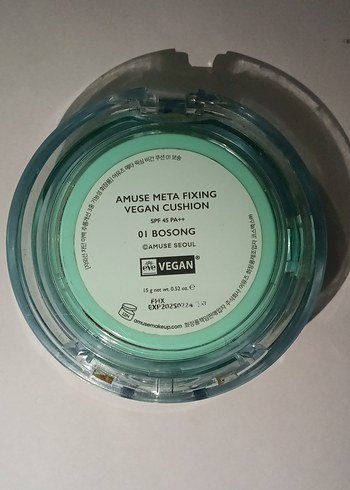 AMUSE meta fixing vegan cushion 01 bosong