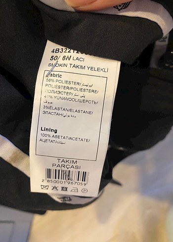 50 Beden Beymen Lacivert Düğmeli Klasik Takım Elbise