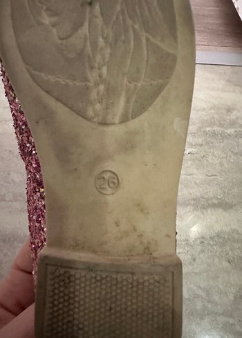 Pembe Simli Kız Çocuk Babet Ayakkabı - Görsel 3