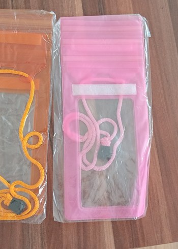 Pembe Elastik İpli su gecirmezTelefon Kılıfı - Görsel 2