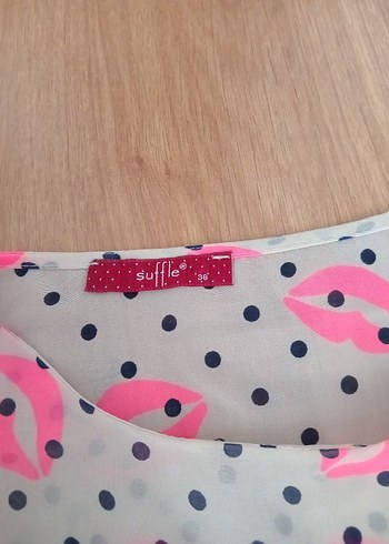 Puantiyeli ve Pembe Desenli pareo - Görsel 5