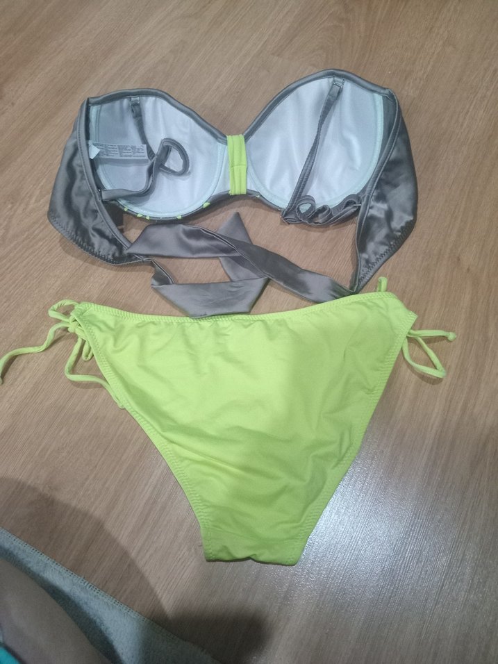 Yeşil Gri Mini Bikini - Görsel 2