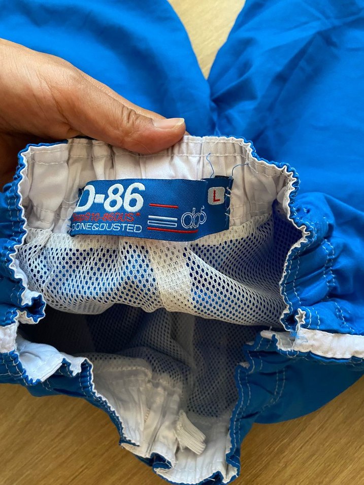 Mavi Desenli Erkek Şort D-86 - Görsel 3