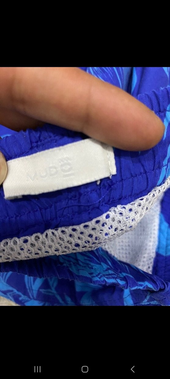 Erkek Mavi Desenli Mini Şort - Görsel 3