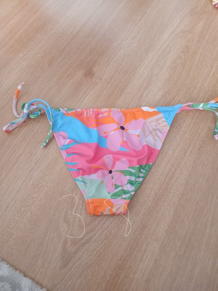 Renkli Bağcıklı Bohem Bikini Altı - Görsel 2