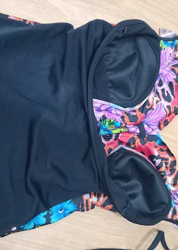 Renkli Fırfırlı Mini Kadın Mayo - Görsel 4