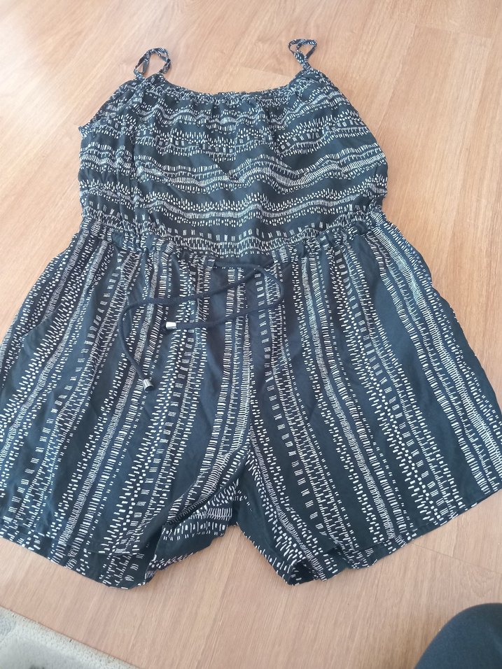 Kadın Bohem Desenli Kısa Tulum - Görsel 2