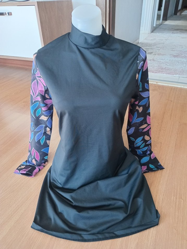 Çok Renkli Kollu Uzun hasema ust - Görsel 2