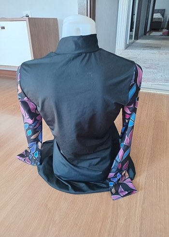 Yaprak Desenli Uzun Kollu  haşema ust - Görsel 3