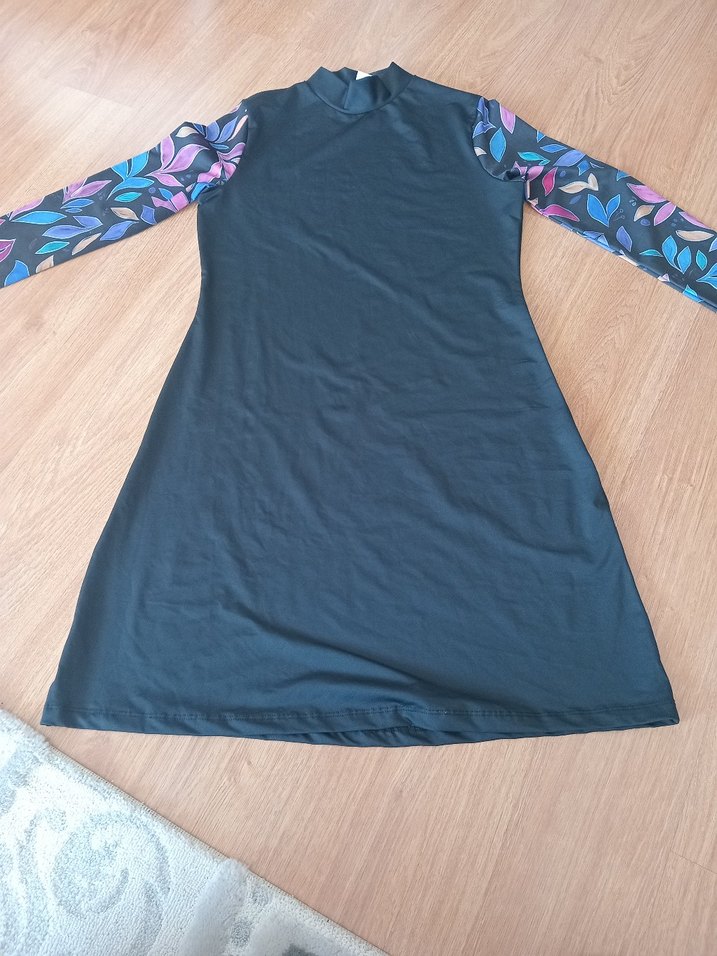 Yaprak Desenli Uzun Kollu  haşema ust - Görsel 2