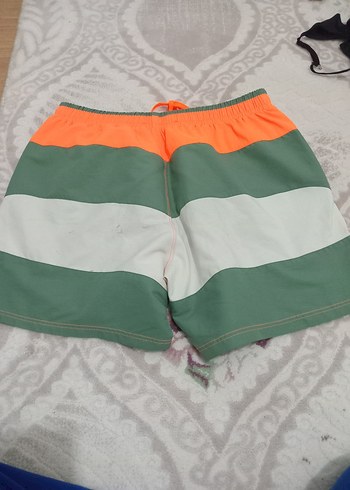 Renkli Bağcıklı Erkek Mini Şort - Görsel 2