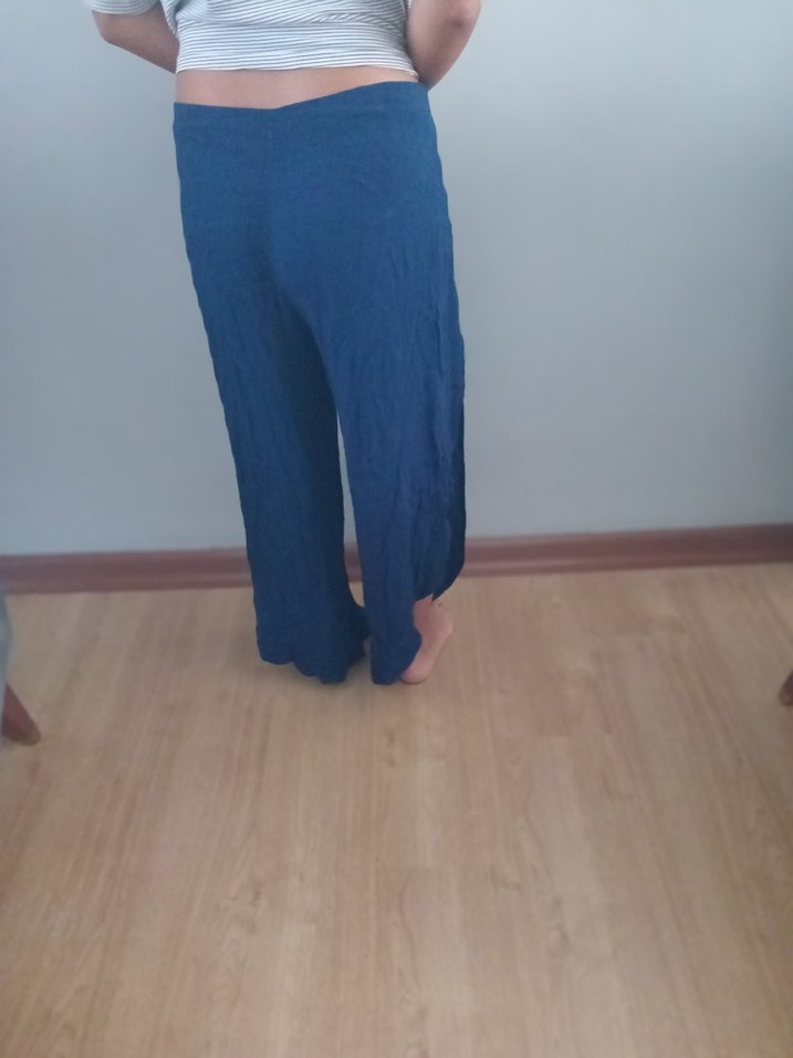 Püsküllü Mavi Bohem Kadın pareo - Görsel 5