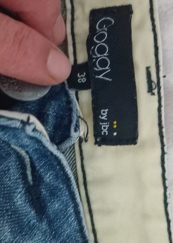 Düğmeli Kısa Mavi Denim Şort - Görsel 2