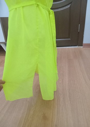 Sarı Dökümlü Kadın Pareo - Görsel 5