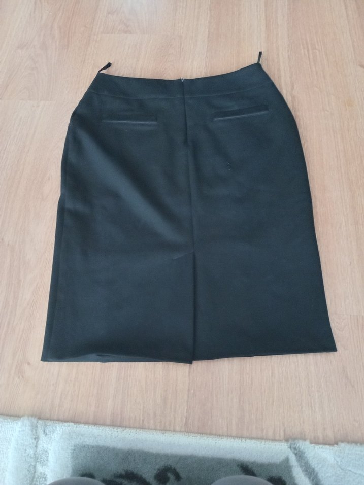 Kadın Siyah Midi Kalem Etek - Görsel 2