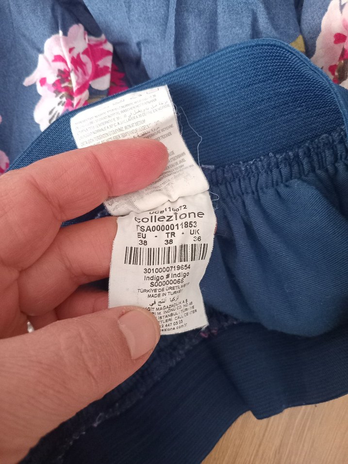 Çiçek Desenli Bohem  Eteği - Görsel 3