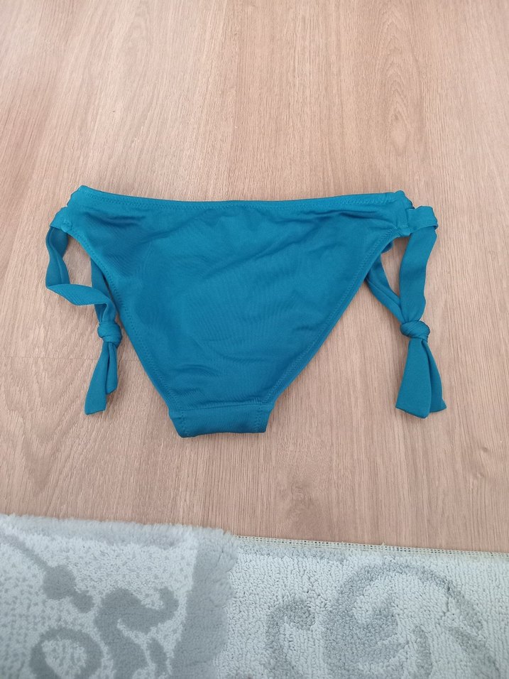 Mavi Bağcıklı Mini Bikini Altı - Görsel 2