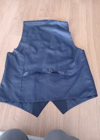 Düğmeli Erkek Koyu Mavi Yelek - Görsel 2