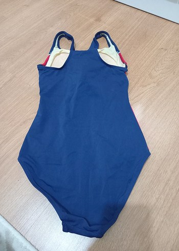 Koyu Mavi Kırmızı Kadın Mayo - Görsel 2