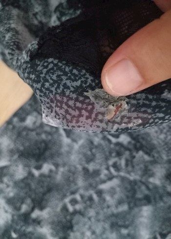 Dantel Detaylı Gri pareo - Görsel 6