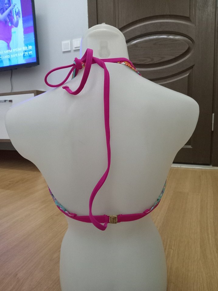 Renkli Boncuklu Bohem Bikini Üstü - Görsel 2