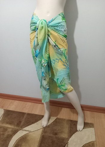 Bohem Çok Renkli Mini Pareo - Görsel 5