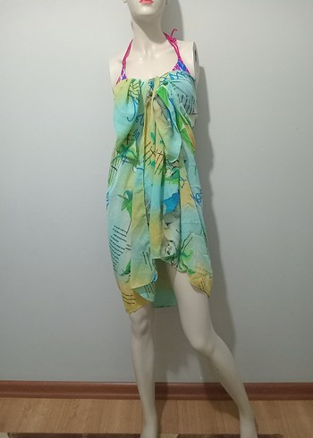 Bohem Çok Renkli Mini Pareo - Görsel 7