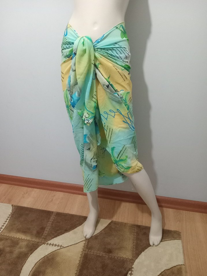 Bohem Çok Renkli Mini Pareo - Görsel 5