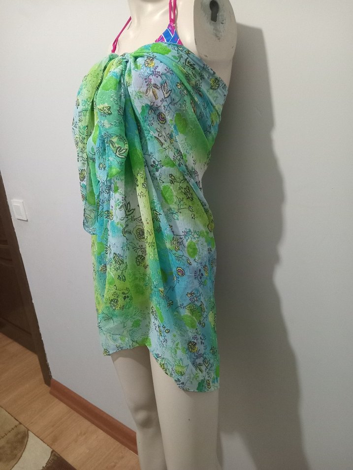 Bohem Çok Renkli Mini Pareo - Görsel 2