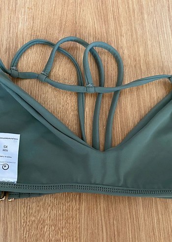 xs Beden Yeşil Spor Tarzı Bikini Üstü