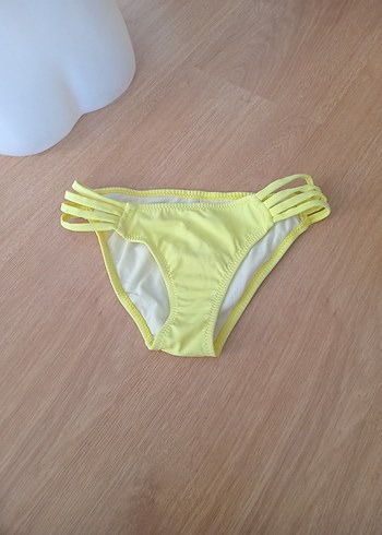 Sarı Strappy Bikini Altı