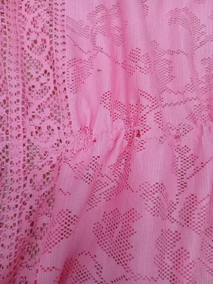 Dantel Detaylı Pembe Bohem pareo - Görsel 4